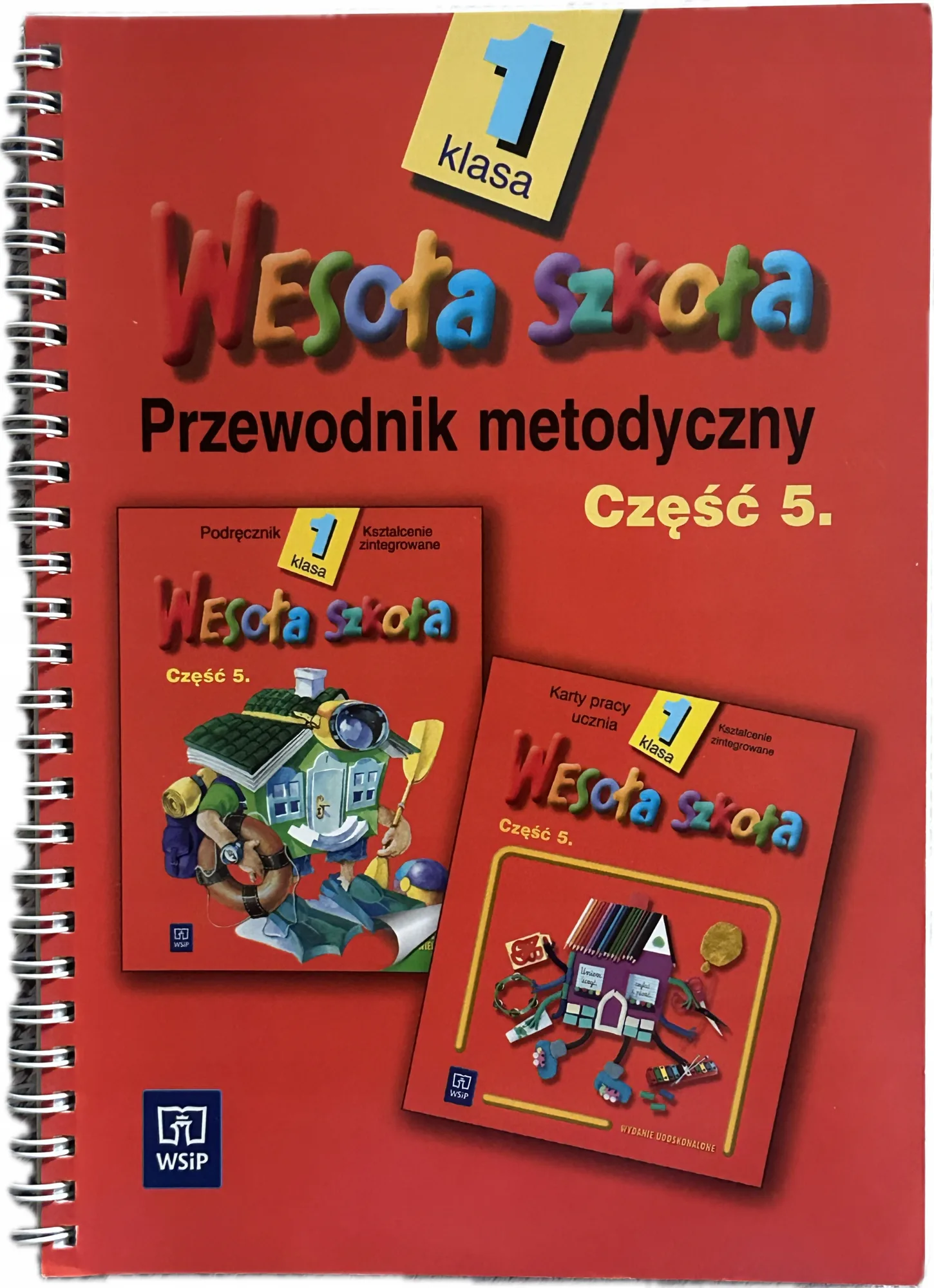 Okładka: Wesoła szkoła PRZEWODNIK METODYCZNY ksiązka NAUCZYCIELA KLASA 1 część 5
