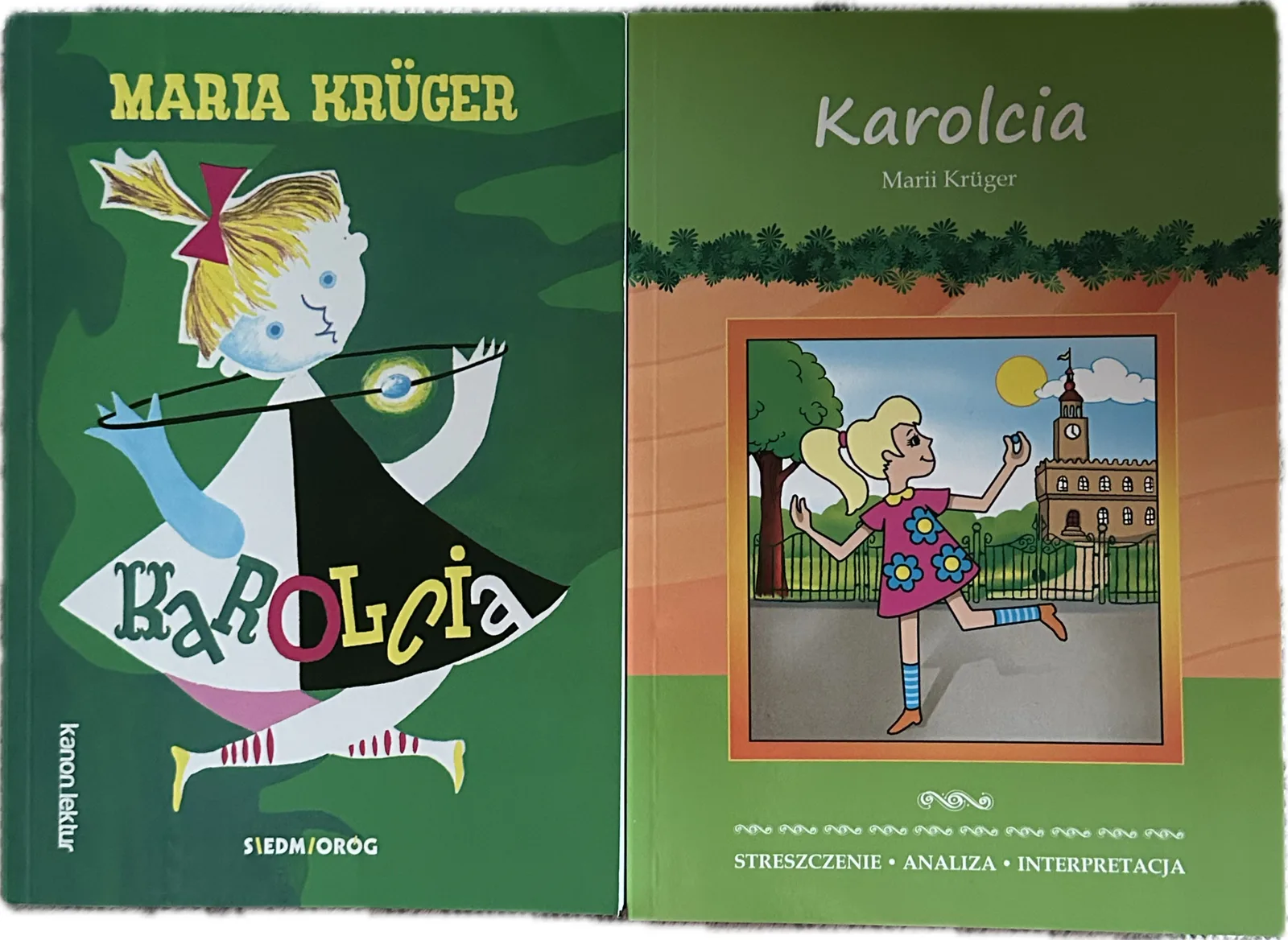 Okładka: Karolcia Maria Kruger lektura + OPRACOWANIE STRESZCZENIE analiza lektury