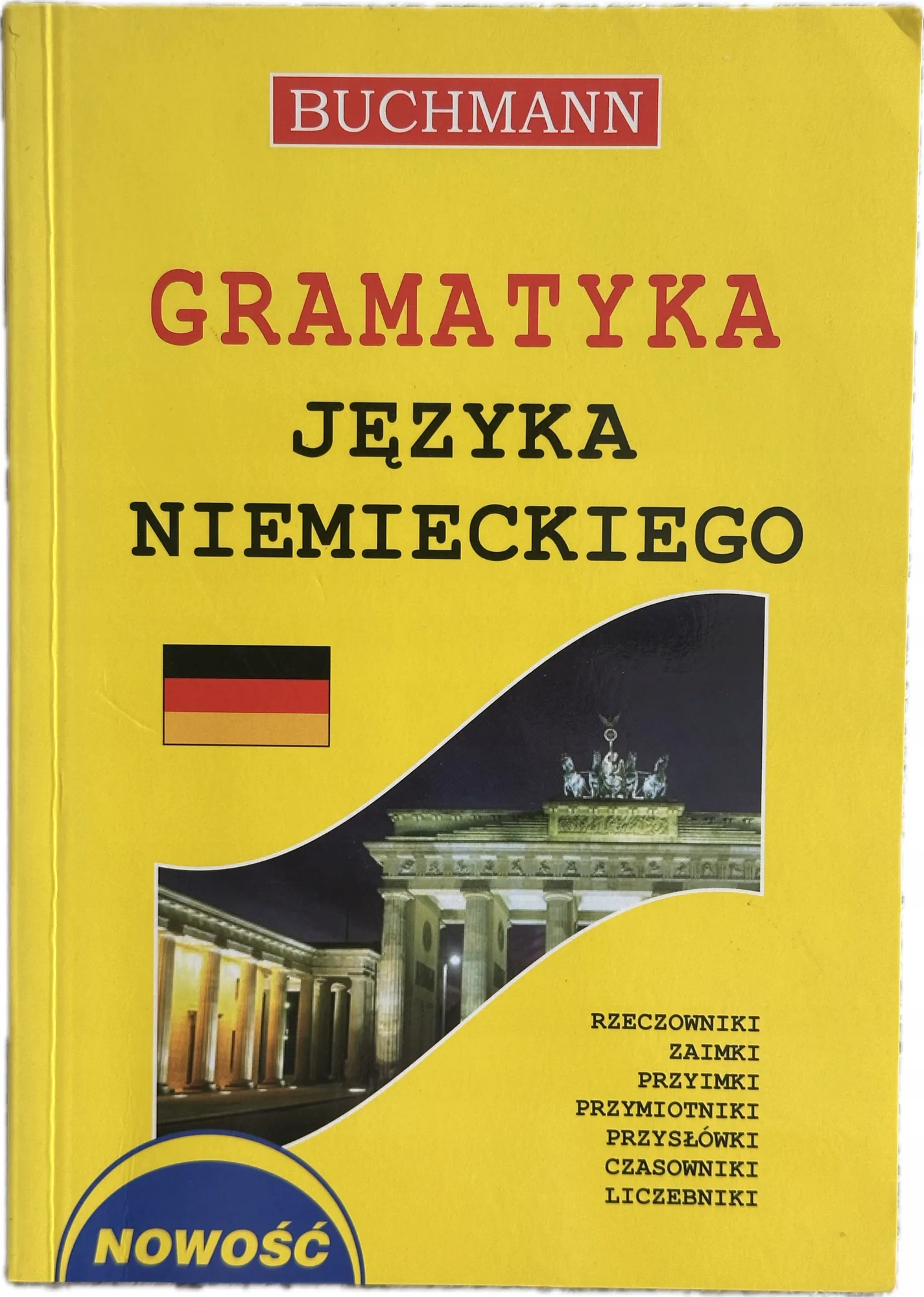 Okładka: Język niemiecki Gramatyka BUCHMANN szkoła podstawowa liceum