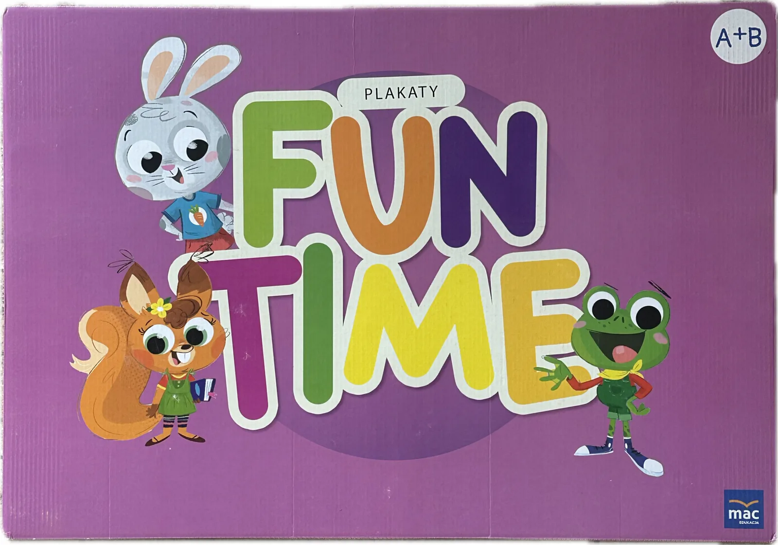 Okładka: FUN TIME A+B KOMPLET plakatów język angielski MAC bardzo duże