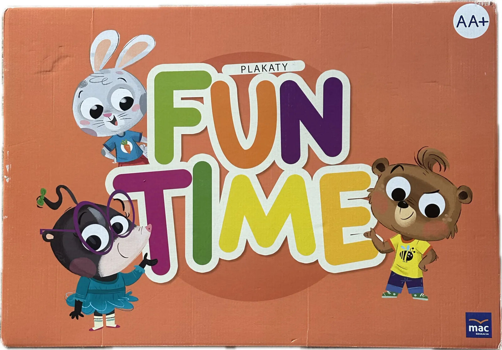 Okładka: FUN TIME AA+ KOMPLET plakatów język angielski MAC bardzo duże