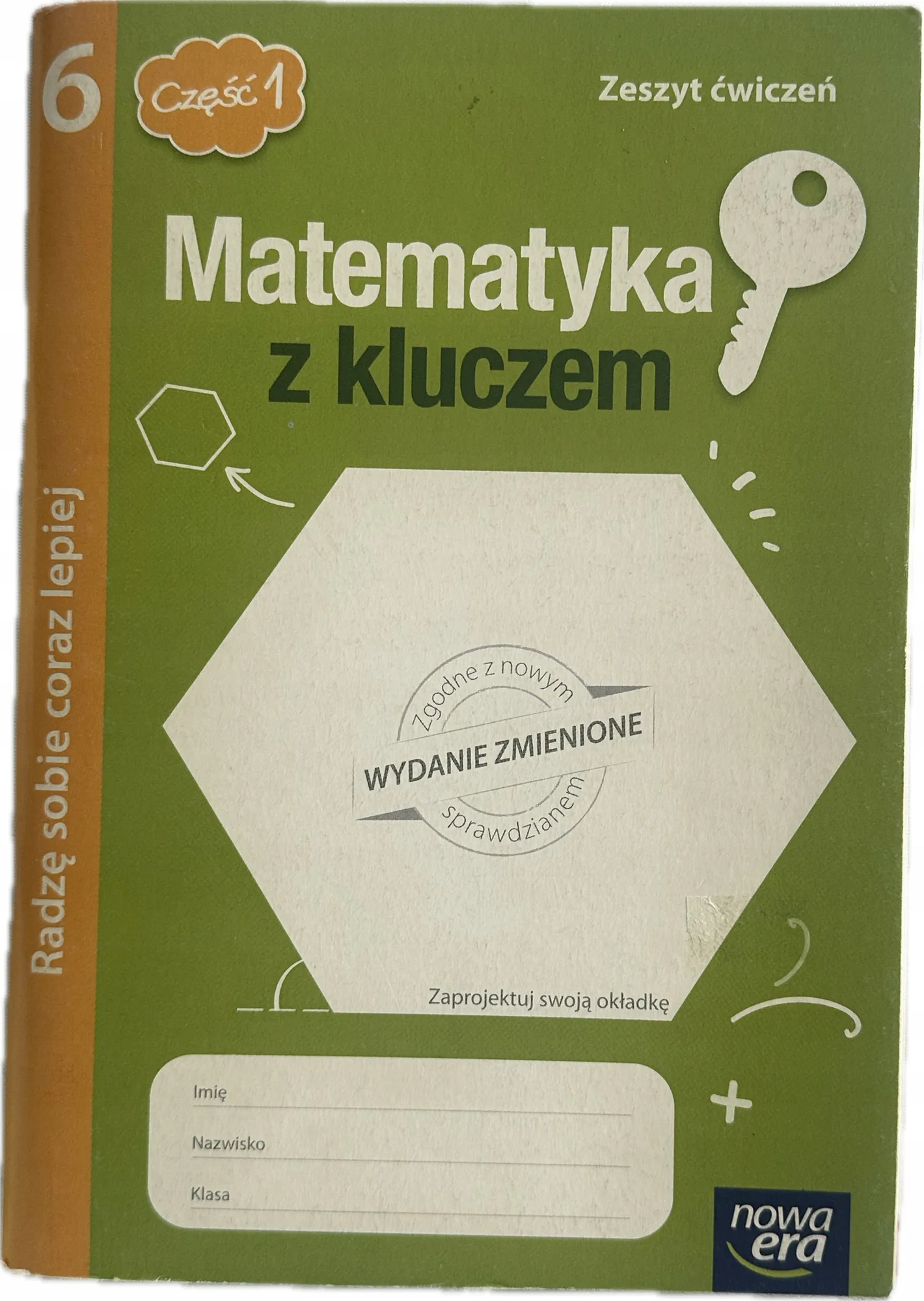 Okładka: MATEMATYKA Z KLUCZEM ćwiczenia ZESZYT klasa 6 Radzę sobie coraz lepiej