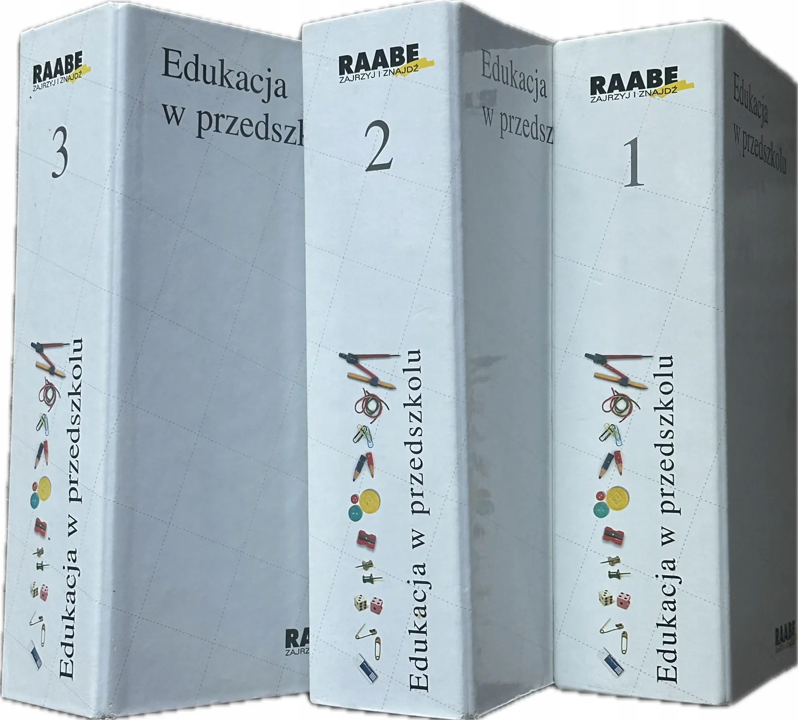 Okładka: EDUKACJA w przedszkolu 3 skoroszyty i płyty cd RAABE