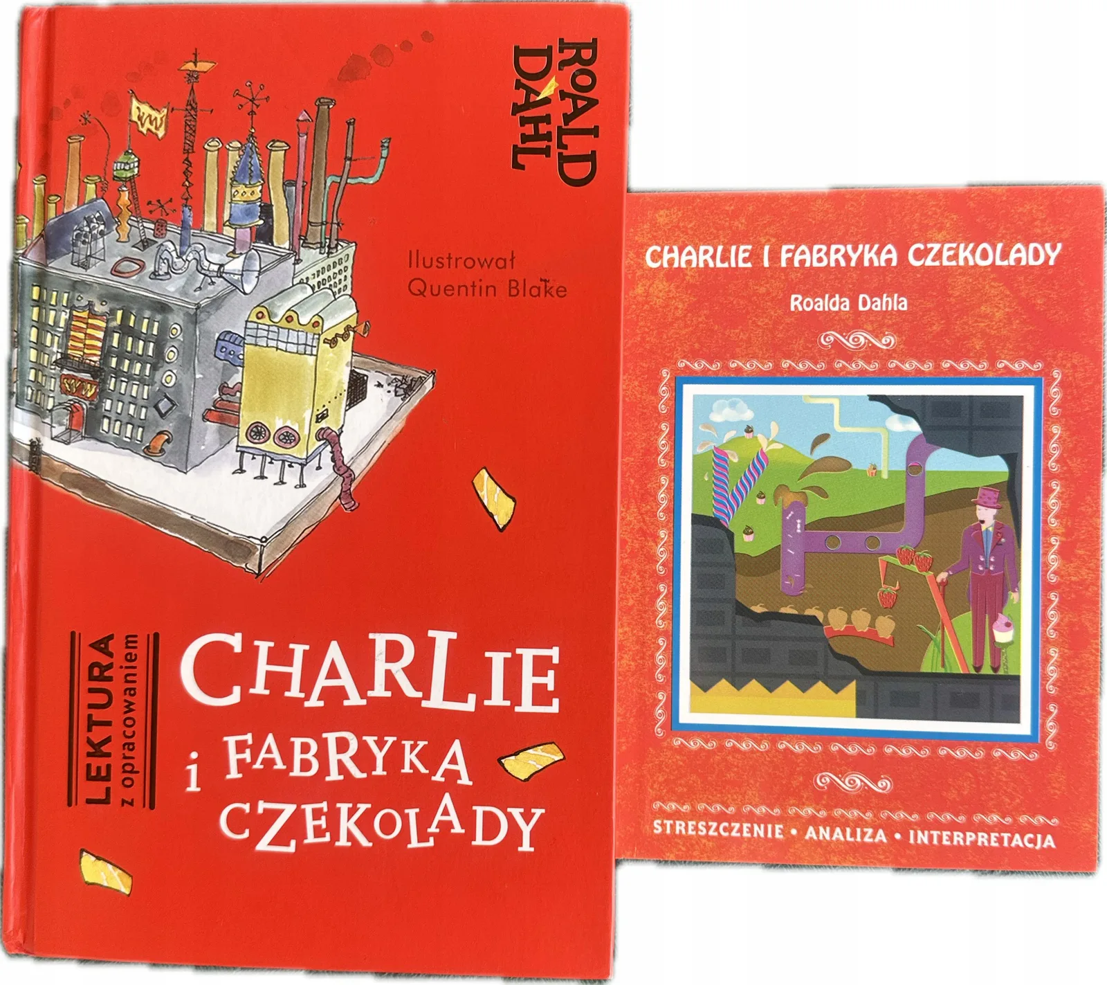 Okładka: CHARLIE I FABRYKA CZEKOLADY lektura + opracowanie ściąga streszczenie