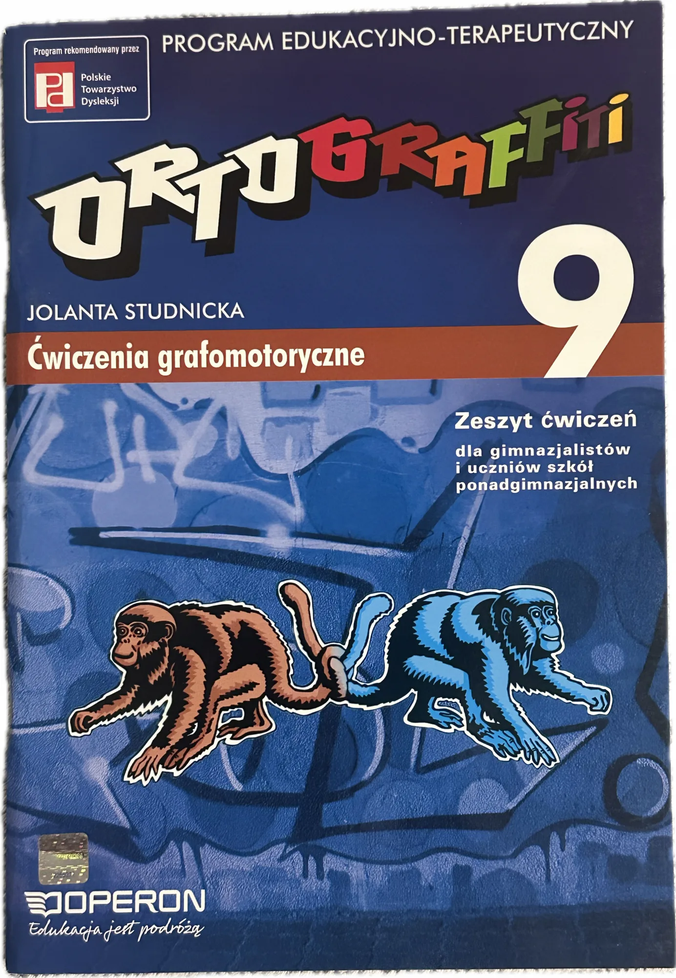 Okładka: Ortograffiti ćwiczenia grafomotoryczne karty pracy gimnazjum KLASA 7 8