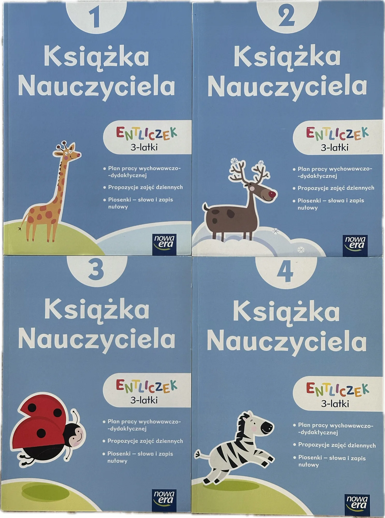 Okładka: Entliczek 3-latki książka nauczyciela pakiet 4 SZT trzylatki 3 lata