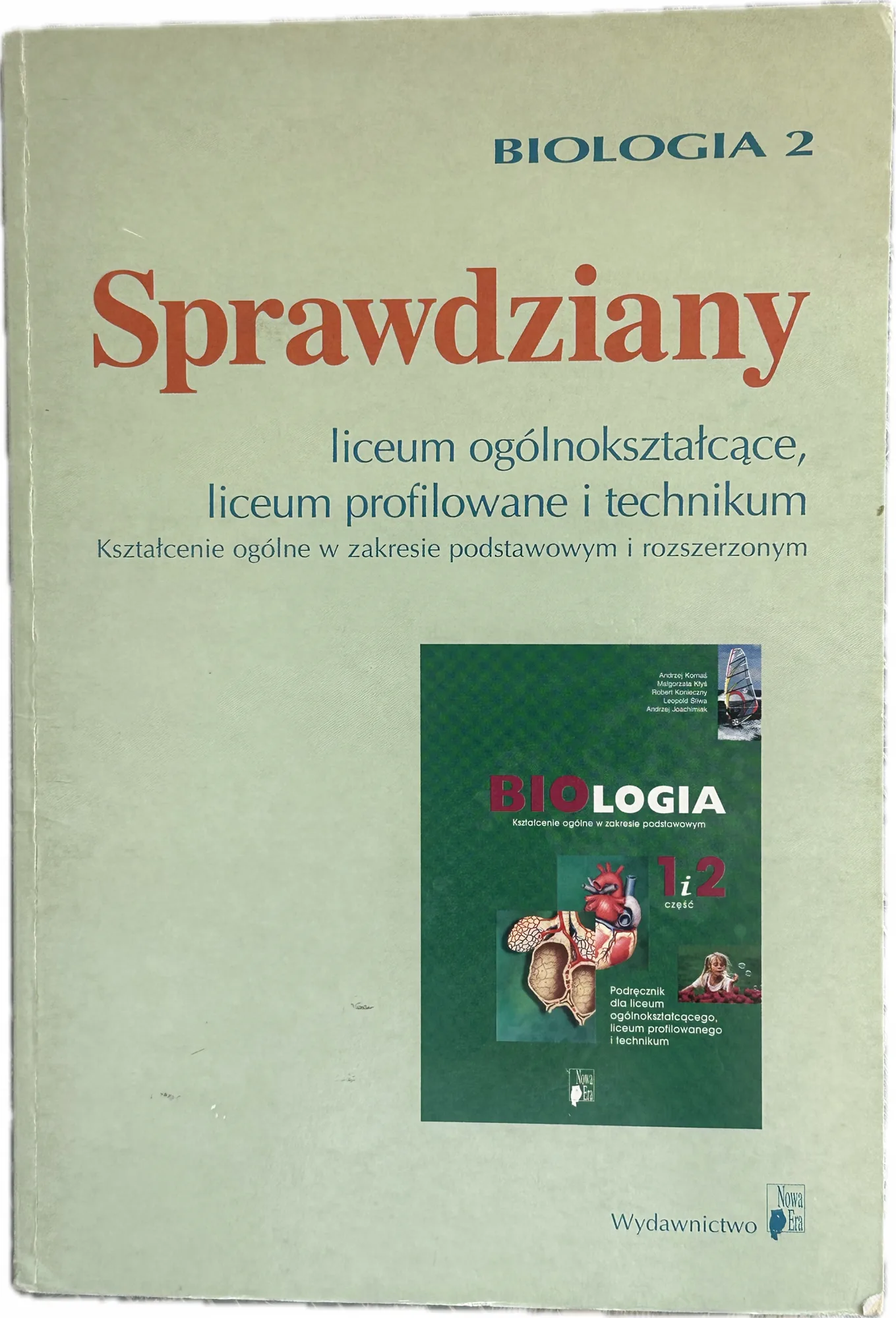 Okładka: BIOLOGIA testy SPRAWDZIANY olimpiada konkursy 2 LO LICEUM szkoła średnia