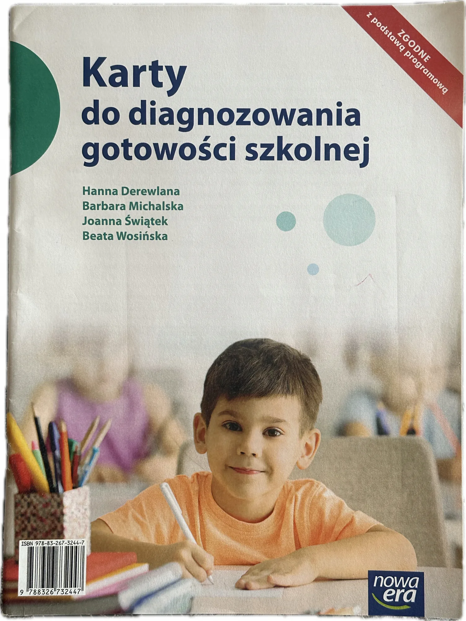Okładka: DIAGNOZA szkolna karty do diagnozowania gotowości szkolnej NOWA ERA 6 7 lat