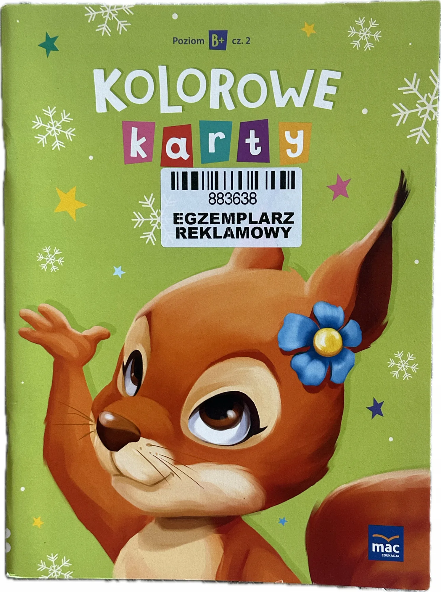 Okładka: Kolorowe karty karty pracy ćwiczenia część 2 6-latek poziom B+