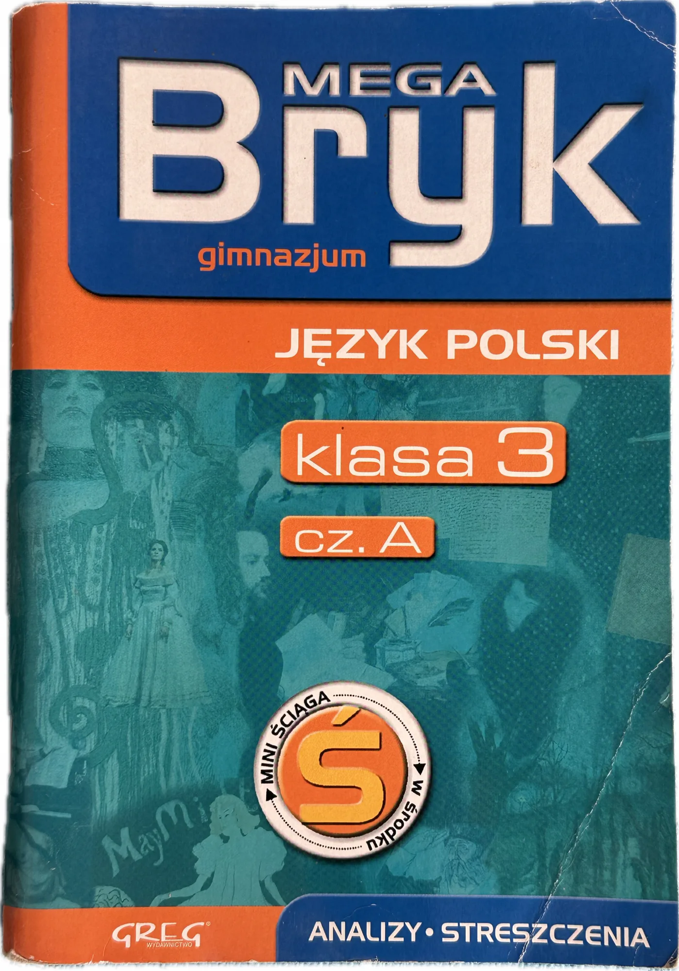 Okładka: ŚCIĄGA OPRACOWANIA streszczenia LEKTUR bryk gimnazjum klasa 7 8
