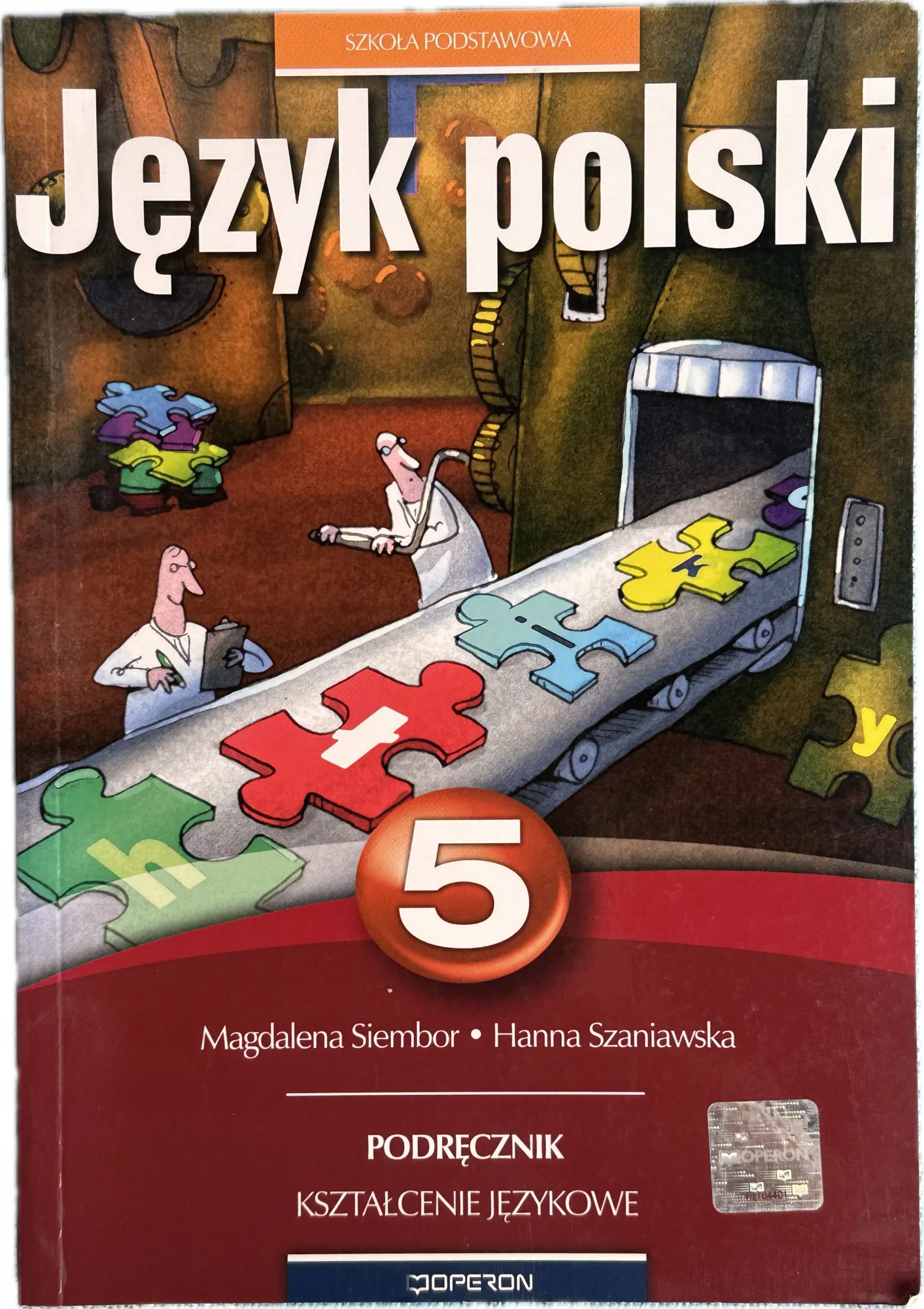 Okładka: Język polski klasa 5 kształcenie językowe podręcznik OPERON sprawdziany