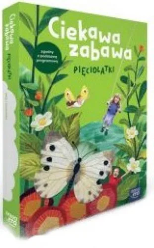 Okładka: Ciekawa zabawa 5-latki pięciolatki pakiet box komplet karty pracy FOLIA
