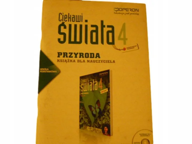 Okładka: PRZYRODA CIEKAWI ŚWIATA 4 książka nauczyciela