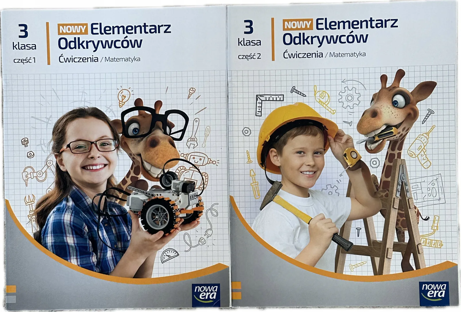 Okładka: Nowy elementarz odkrywców MATEMATYKA klasa 3 część 1 ,2 ćwiczenia komplet