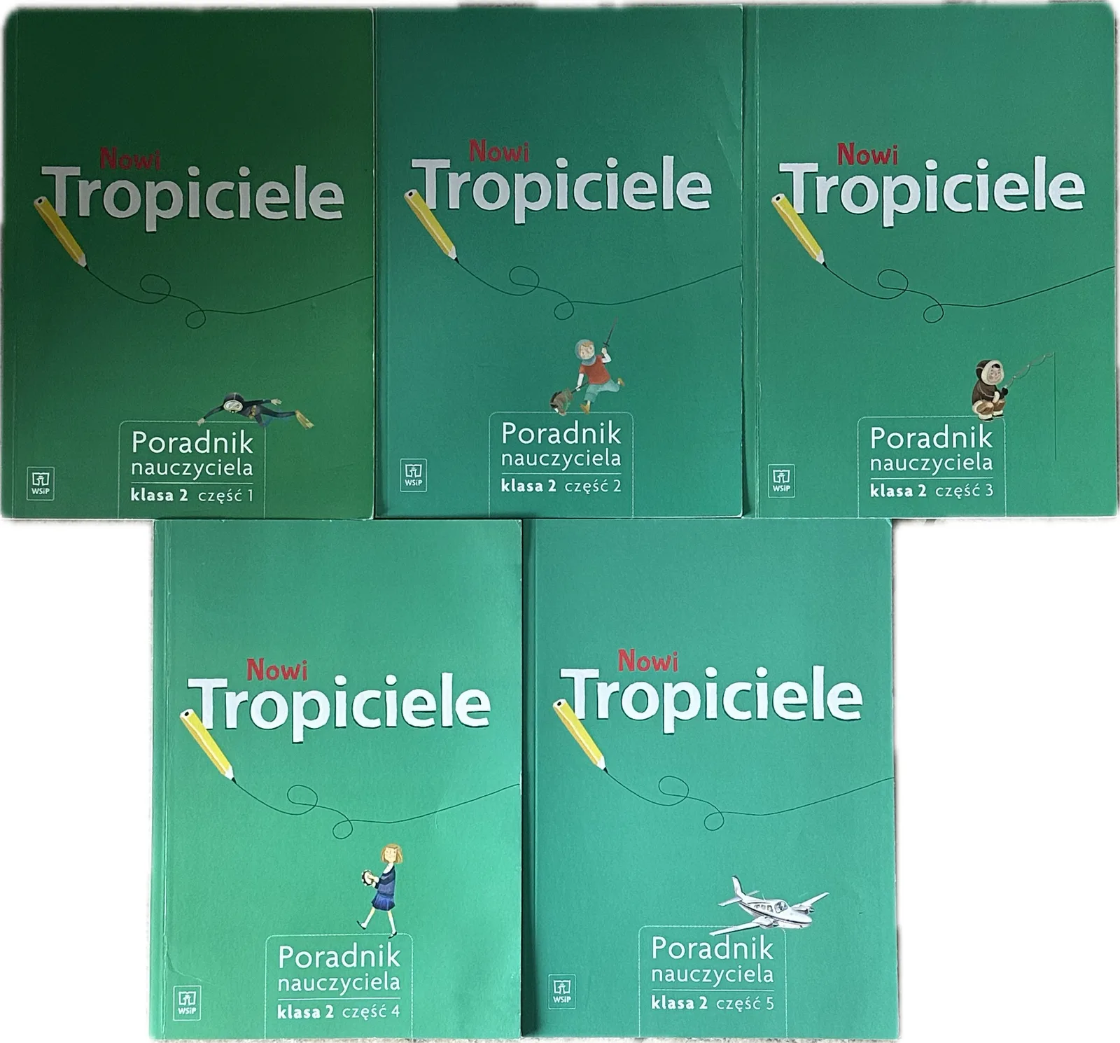Okładka: Nowi TROPICIELE klasa 2 ksiązka poradnik nauczyciela 5 sztuk komplet zestaw