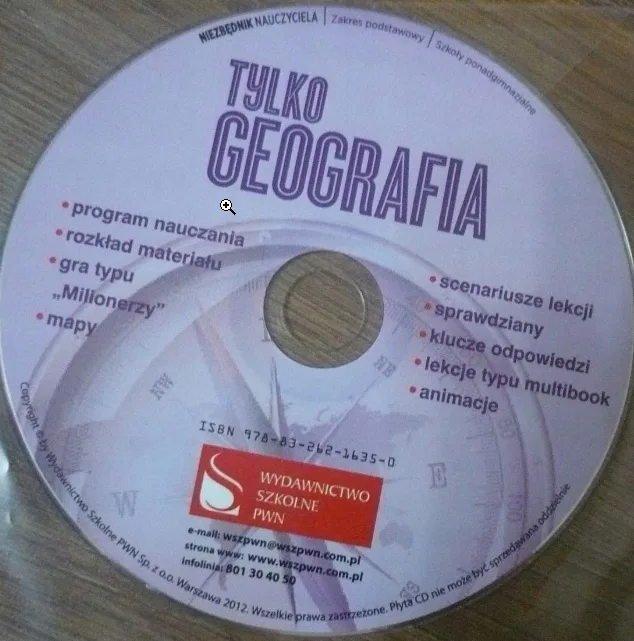 Okładka: TYLKO GEOGRAFIA sprawdziany TESTY PWN zp