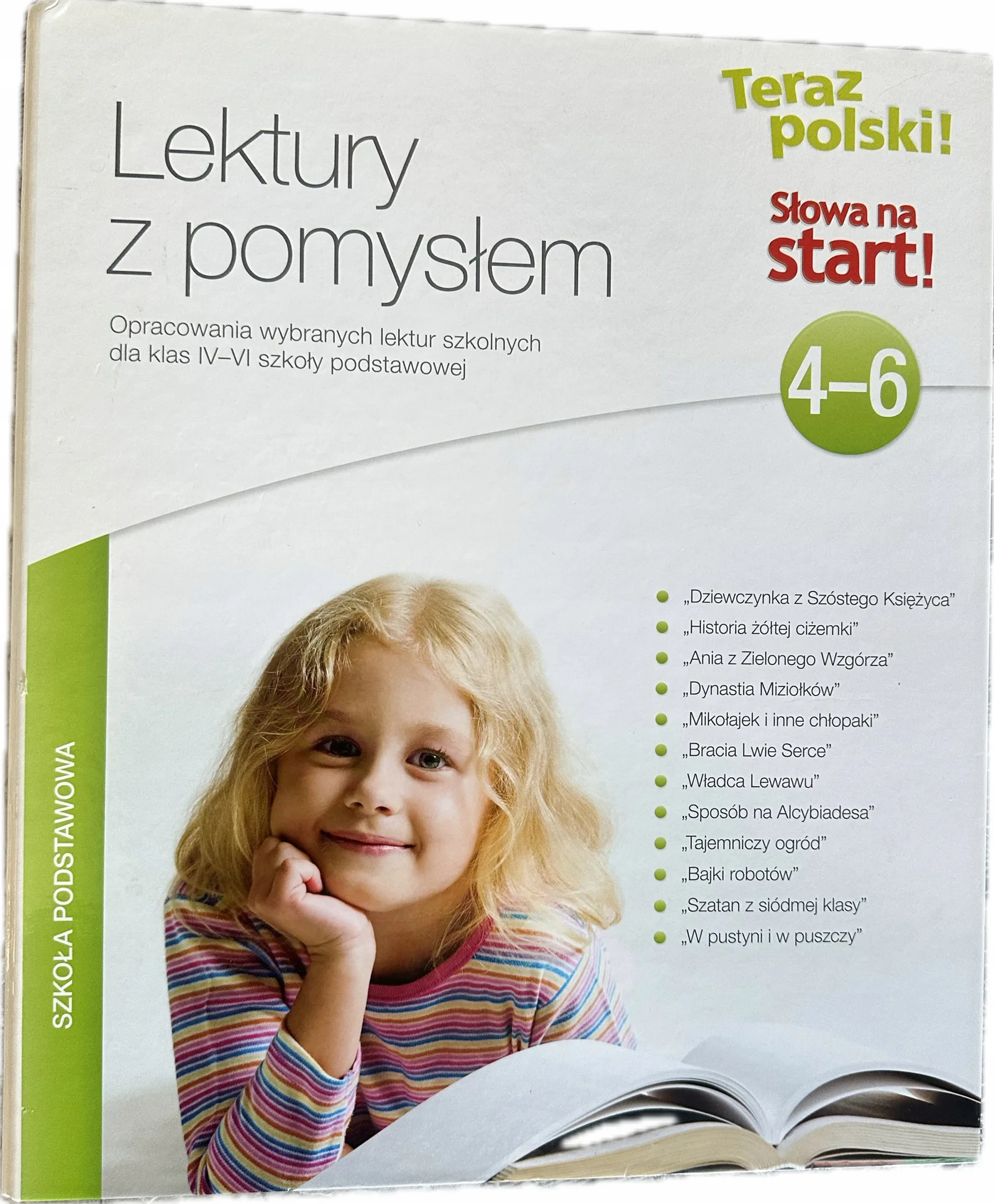 Okładka: Słowa na start! Teraz polski! Lektury z pomysłem Klasa 4 5 6 testy z lektur