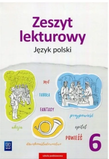 Okładka: KARTY PRACY Z LEKTUR lektury WSIP KLasa 6