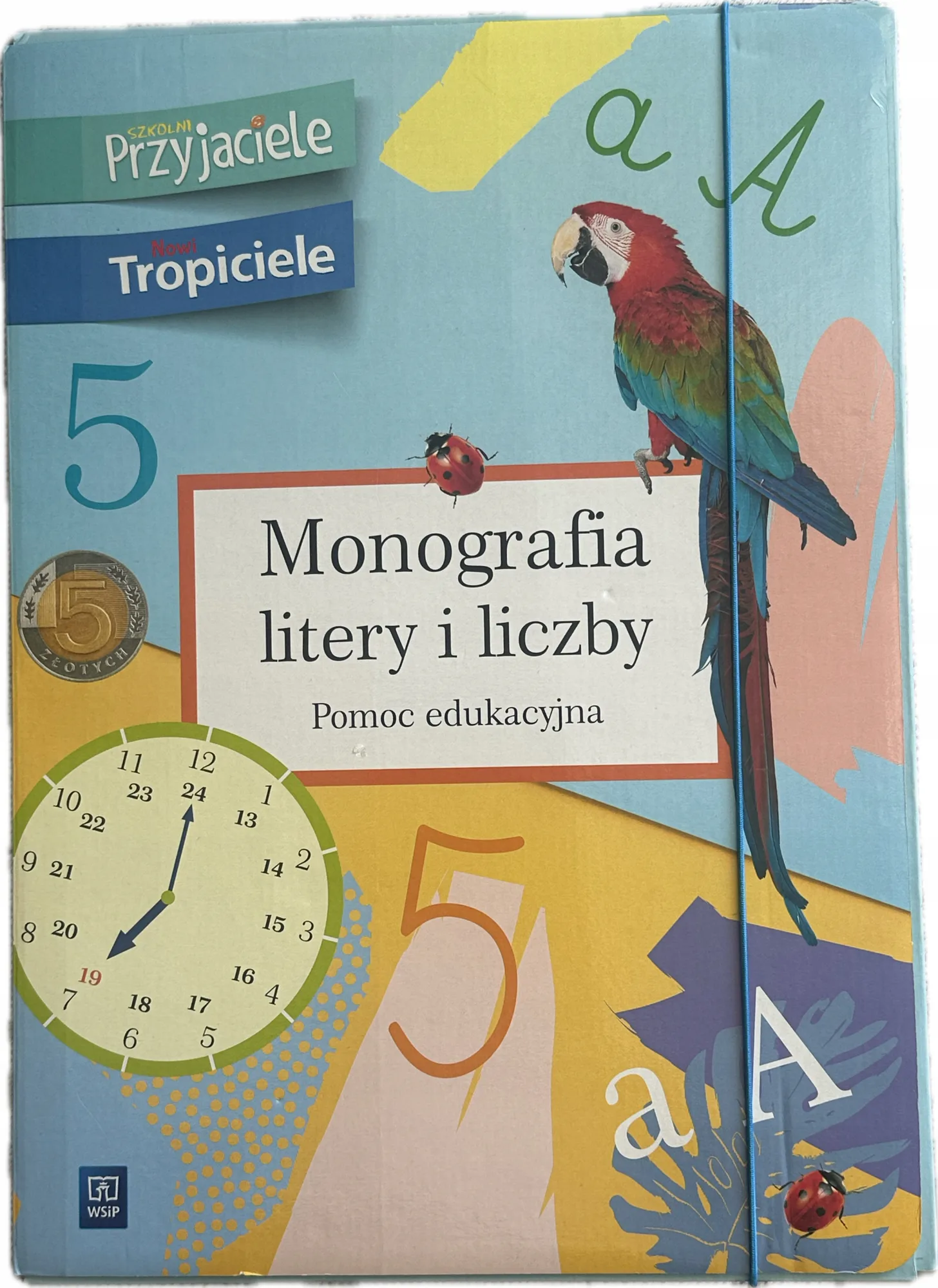 Okładka: Monografia Polskie Litery i liczby DWUSTRONNE OGROMNE plansze dydaktyczne