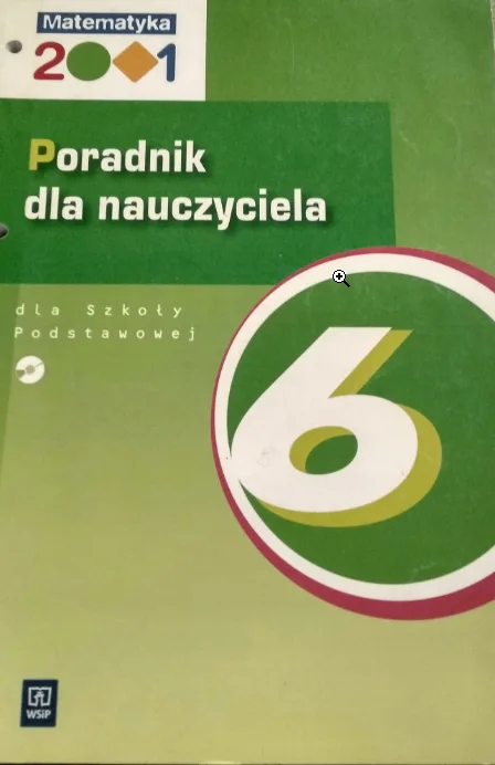 Okładka: MATEMATYKA 2001 KLASA 6 ksiązka nauczyciela testy SPRAWDZIANY