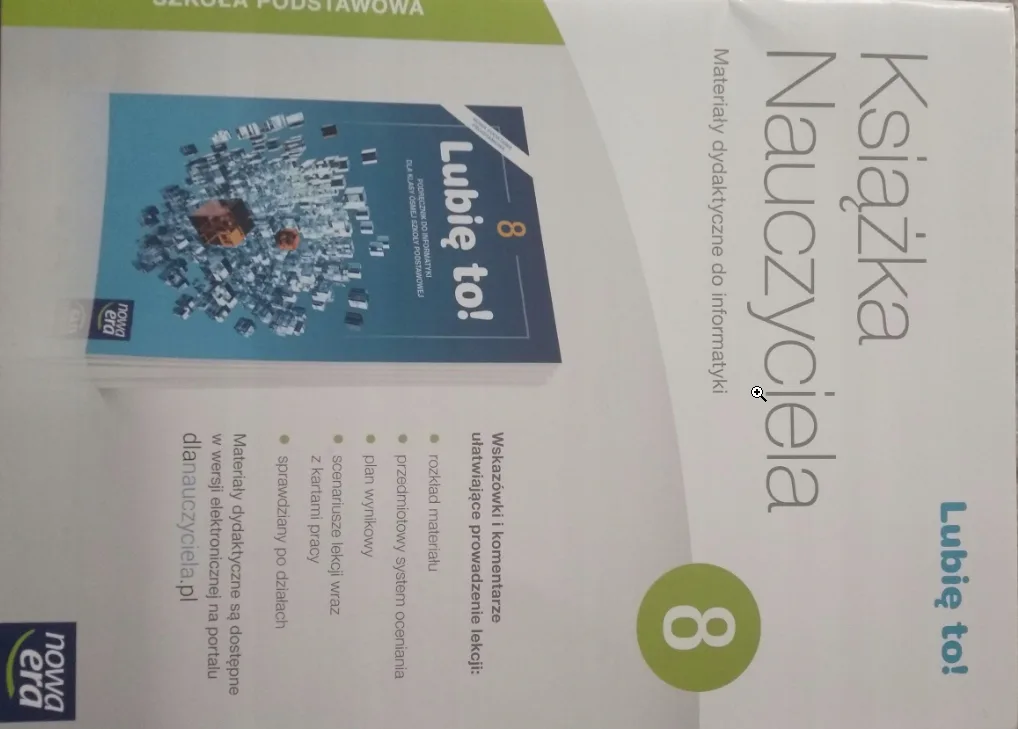 Okładka: LUBIĘ TO INFORMATYKA klasa 8 sprawdziany testy książka nauczyciela