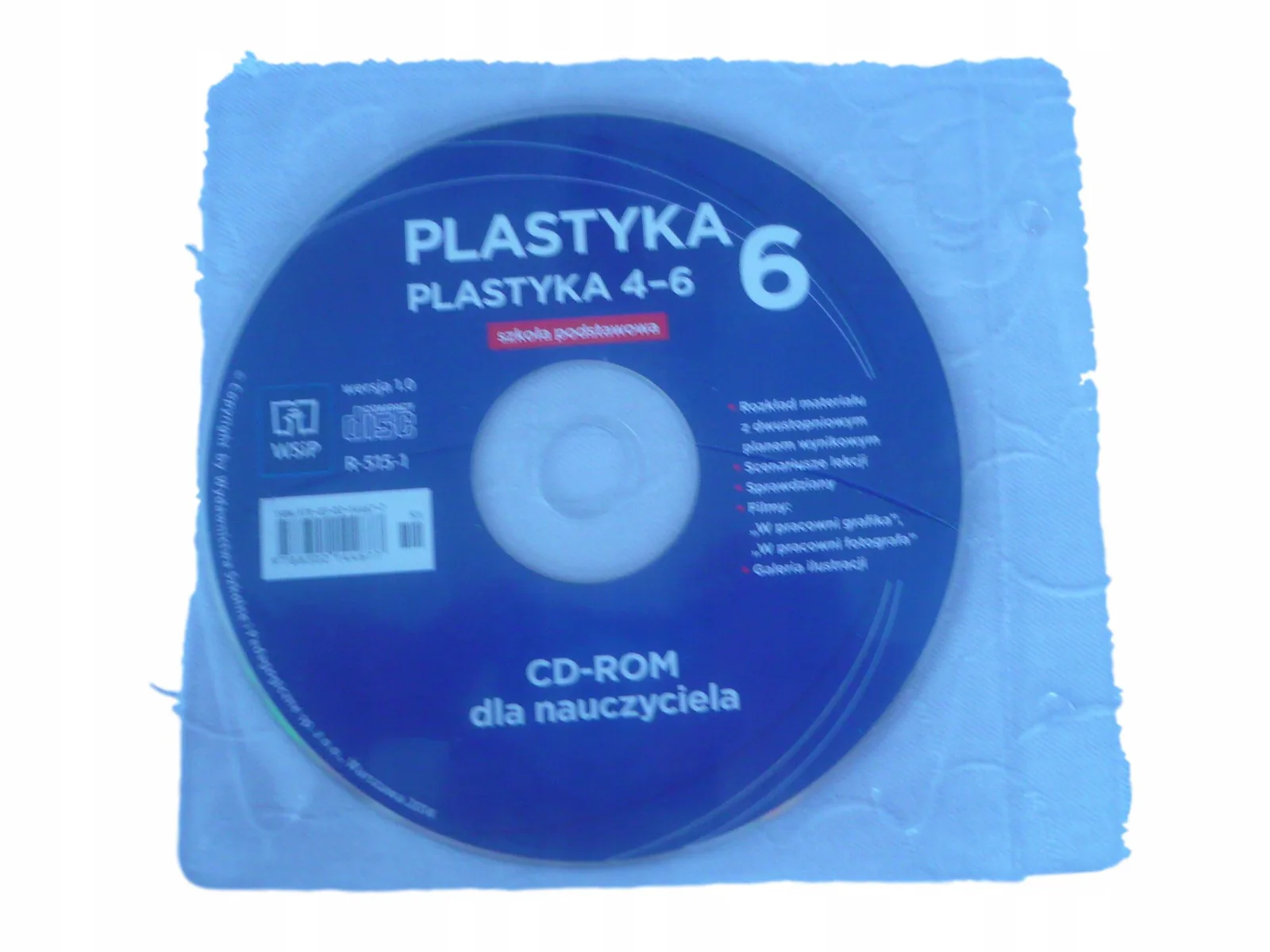Okładka: PLASTYKA KSIĄŻKA NAUCZYCIELA na cd TESTY SPRAWDZIANY klasa 6