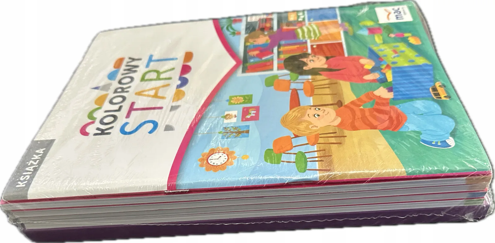 Okładka: Kolorowy start 5 6 latek pakiet komplet box edukacyjny sześciolatek MAC
