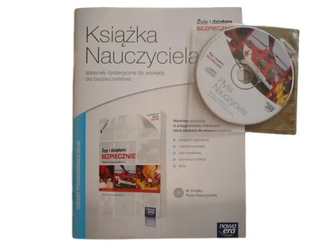 Okładka: ŻYJĘ I DZIAŁAM BEZPIECZNIE książka nauczyciela