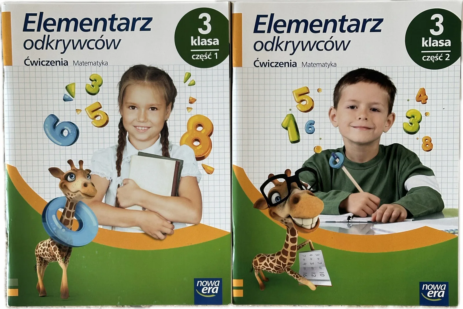 Okładka: Elementarz odkrywców matematyka klasa 3 ćwiczenia część 1 i 2 NOWA ERA