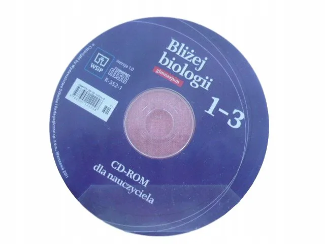 Okładka: BLIŻEJ biologii klasa 1-3 gim cd PŁYTA NAUCZYCIELA bank zadań 7 8