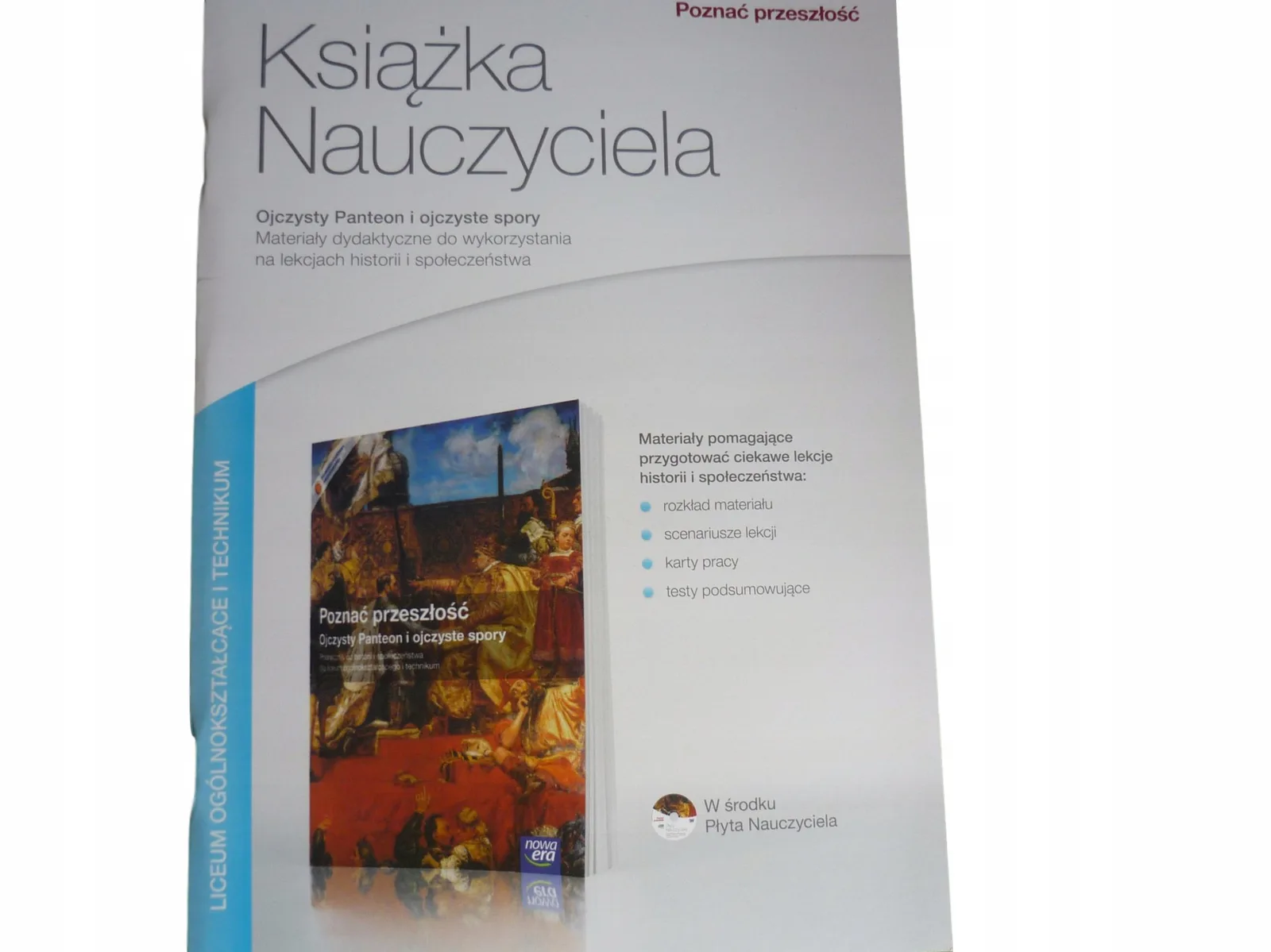 Okładka: OJCZYSTY PANTEON I OJCZYSTE SPORY sprawdziany TESTY książka nauczyciela