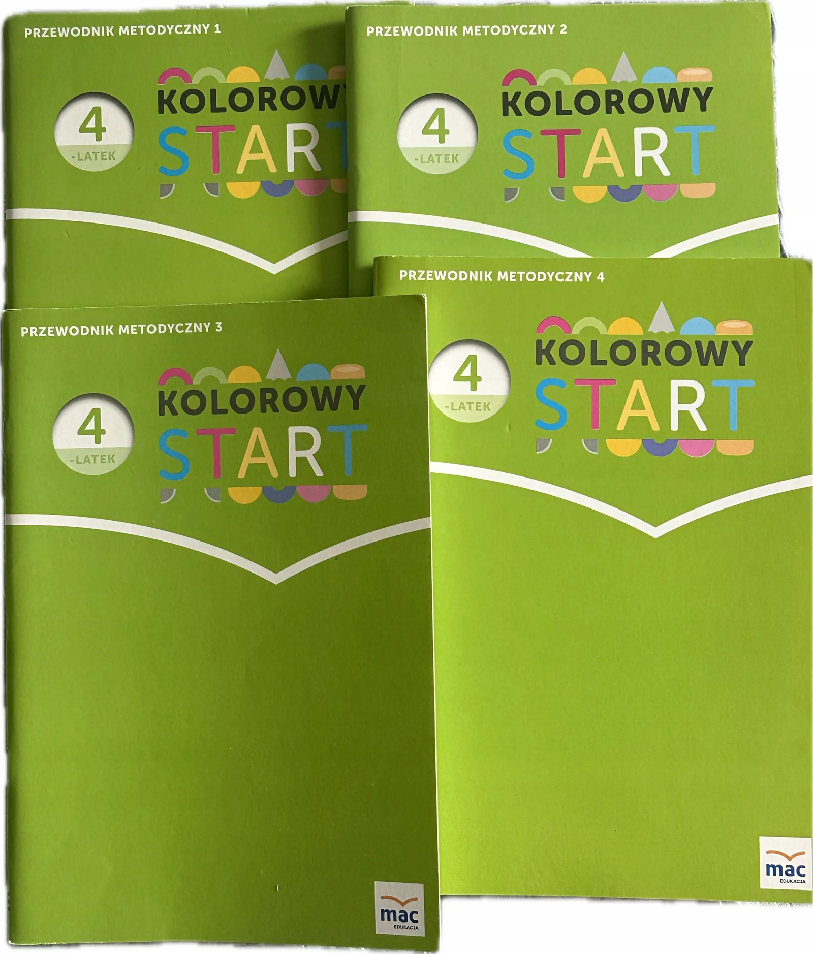 Okładka: Kolorowy start przewodnik ksiązka nauczyciela MAC komplet 4 -LATEK