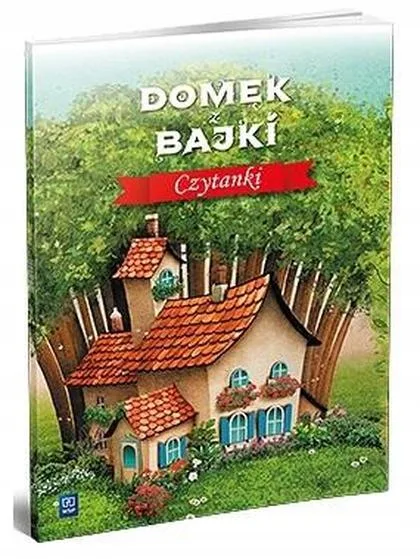 Okładka: Domek z bajki Czytanki duży druk litery naklejki