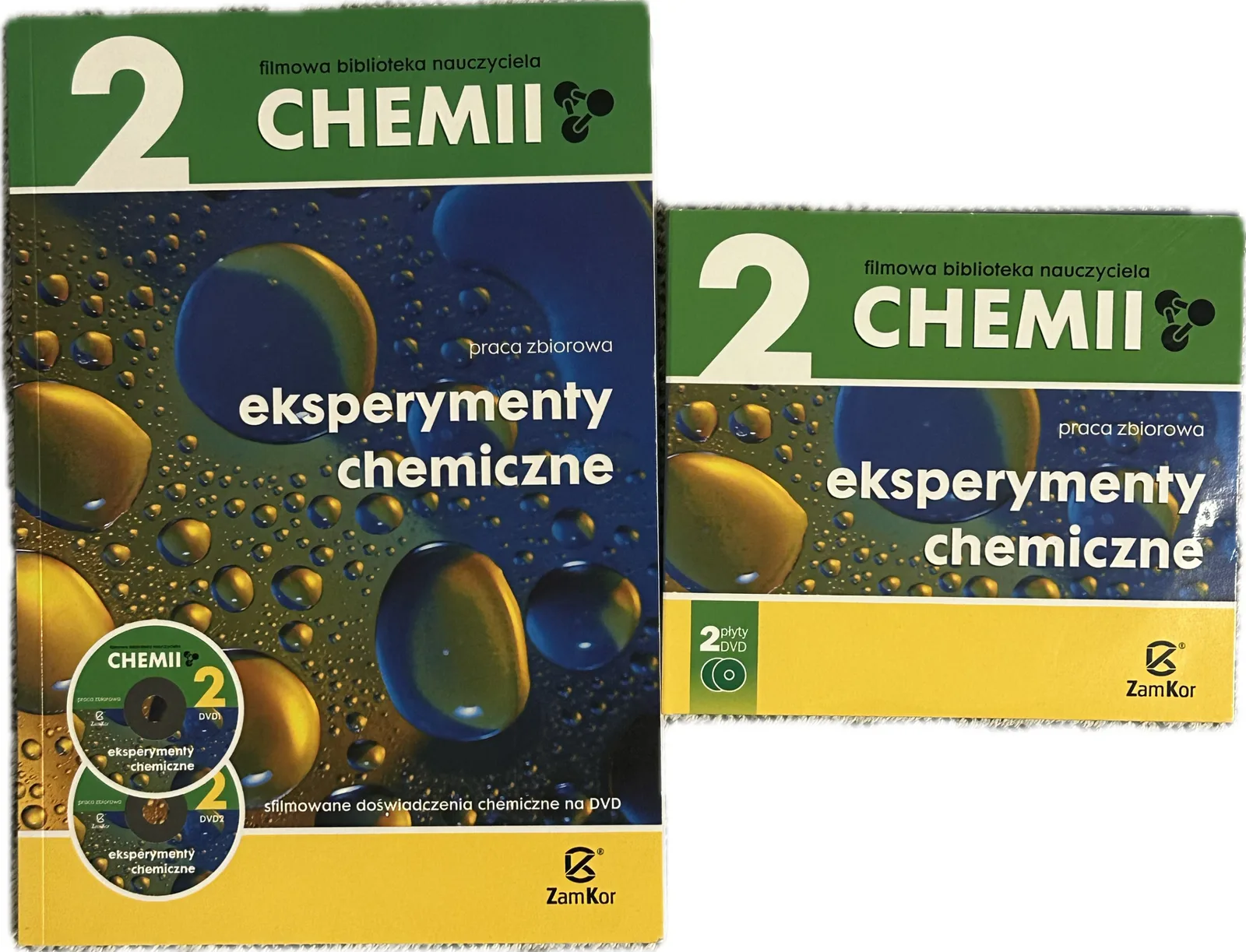 Okładka: CHEMIA poradnik nauczyciela 2 płyty dvd eksperymenty chemiczne GIMNAZJUM