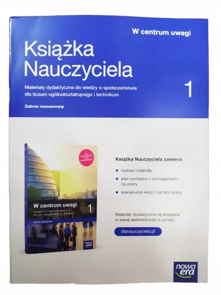 Okładka: W CENTRUM UWAGI 1 ksiązka nauczyciela 2019 ZR