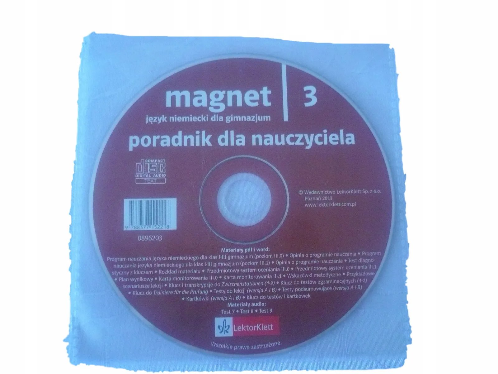 Okładka: MAGNET 3 testy SPRAWDZIANY poradnik nauczyciela