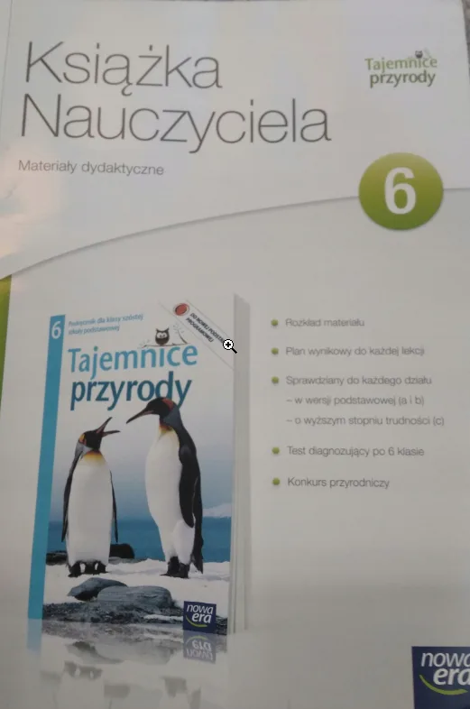 Okładka: TAJEMNICE PRZYRODY 6 KSIĄZKA NAUCZYCIELA NOWA ERA