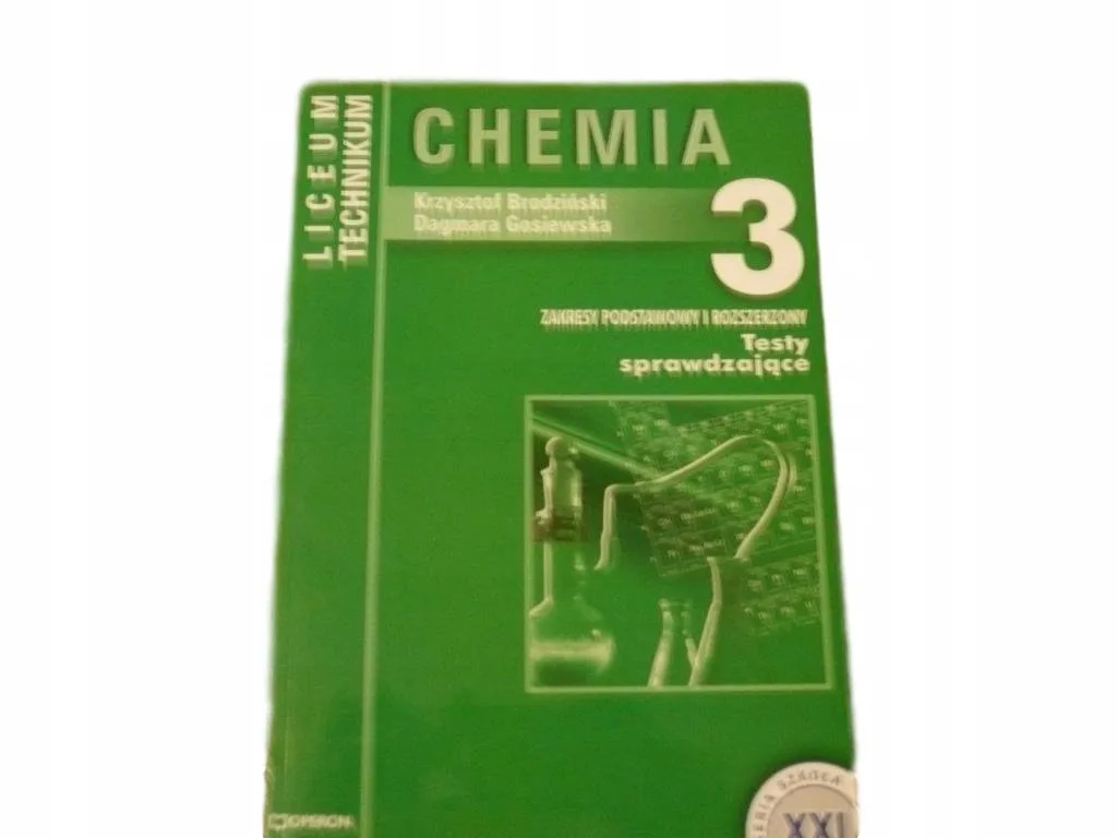 Okładka: CHEMIA OPERON sprawdziany TESTY matura MEDYCYNA 3