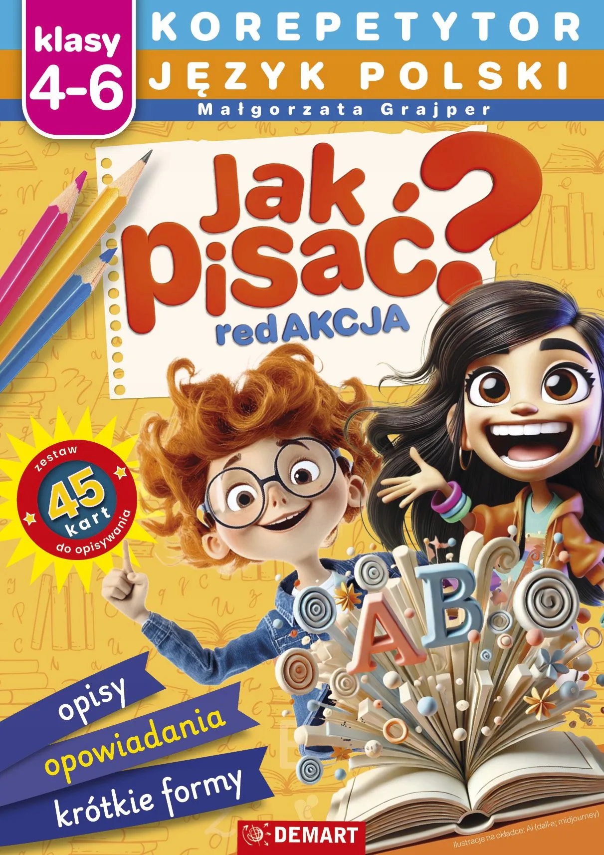 Okładka: Korepetytor Język polski 4 5 6 Jak pisać? nauka pisania ćwiczenia redakcyjn