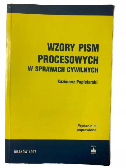 Okładka: Wzory pism procesowych w sprawach cywilnych