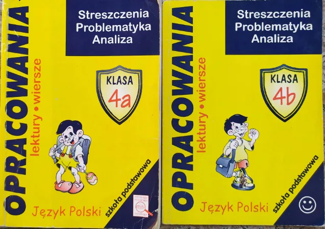 Okładka: ŚCIĄGA KLASA 4 A B opracowania streszczenia