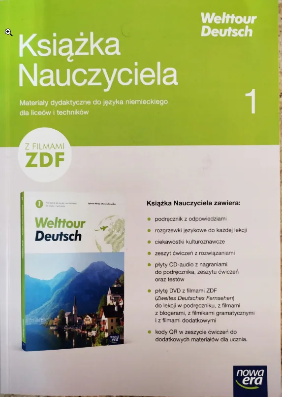Okładka: WELTTOUR DEUTSCH 1 ksiązka nauczyciela 2 cd 1 dvd
