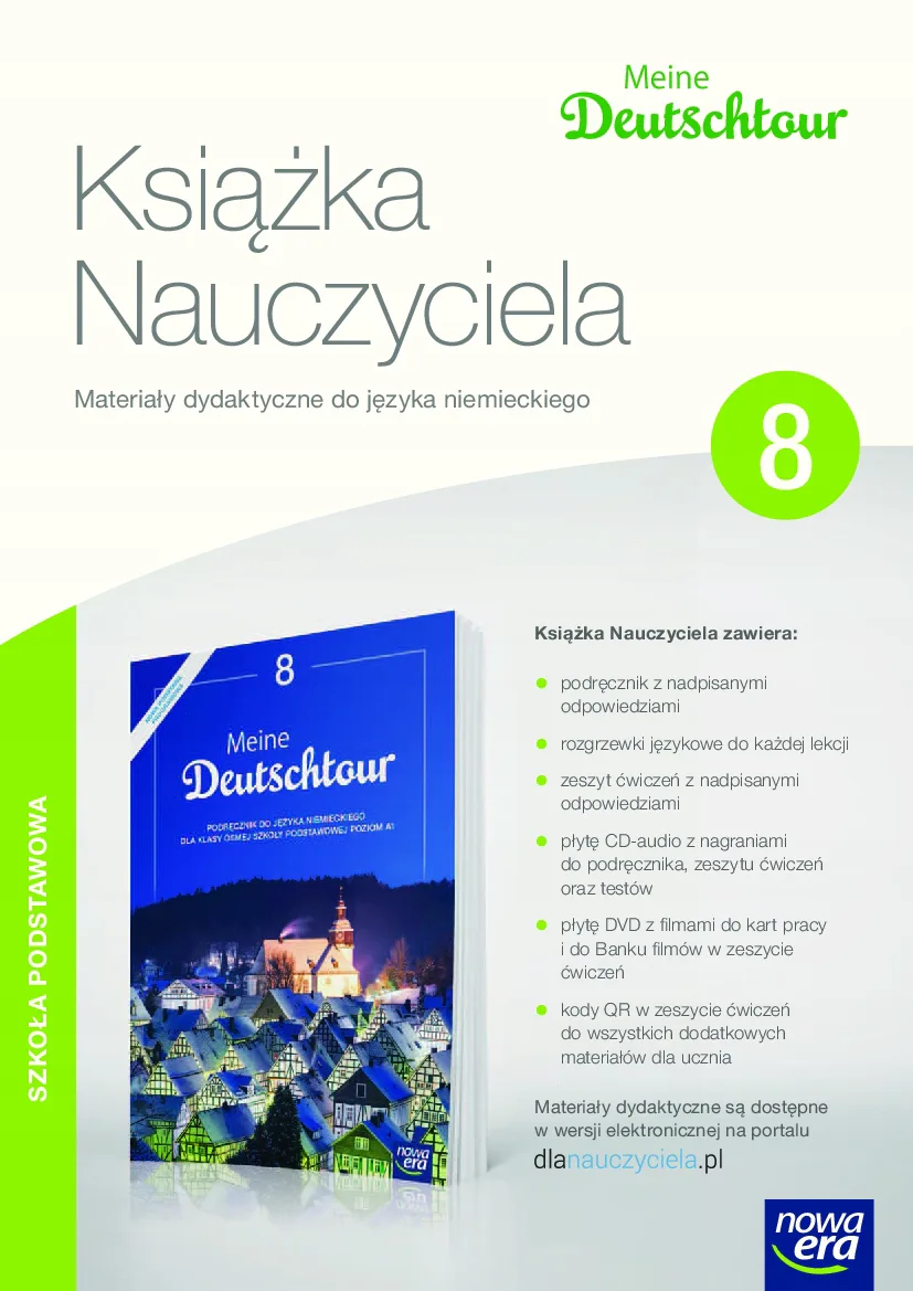 Okładka: Meine Deutschtour 8 ksiązka nauczyciela 2018 2cd