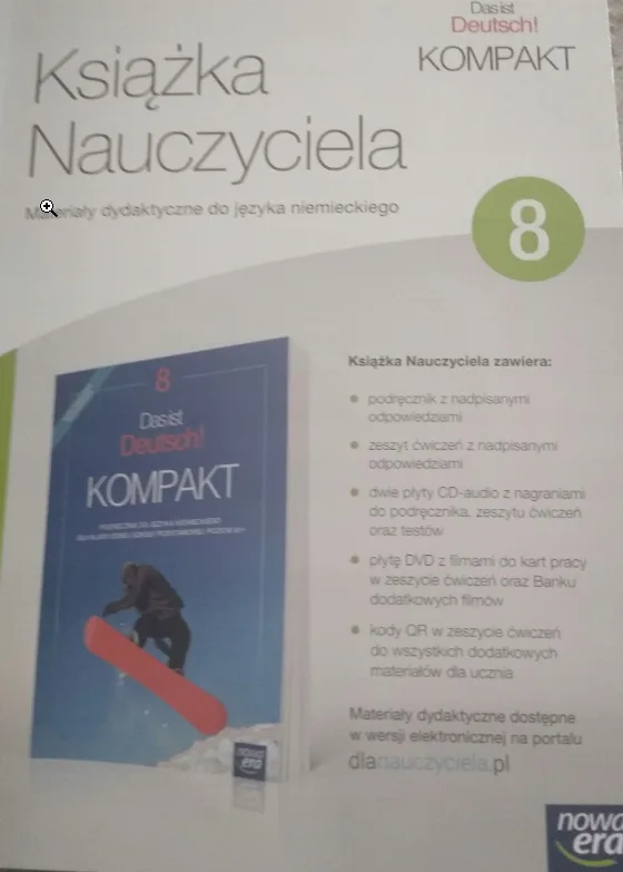 Okładka: DAS IST DEUTSCH KOMPAKT 8 ksiązka nauczyciela