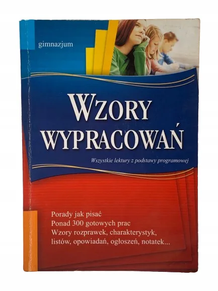 Okładka: WYPRACOWANIA PRZYKŁADY WZORY WYPRACOWAŃ KLASA 7 8 SZKOŁA PODSTAWOWA