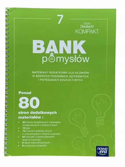 Okładka: DAS IST DEUTSCH KOMPAKT klasa 7 bank pomysłów