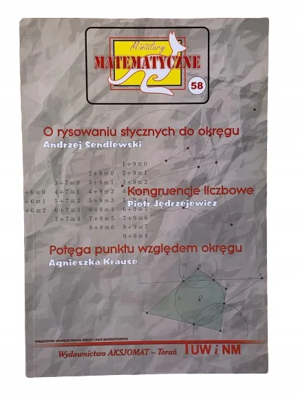 Okładka: Miniatury matematyczne część 58 KONKURS KANGUR
