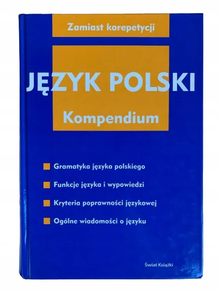 Okładka: JĘZYK POLSKI KOMPENDIUM leksykon korepetycje