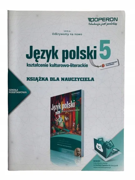 Okładka: OPERON JEZYK POLSKI klasa 5 SP KSIĄZKA nauczyciela ONN