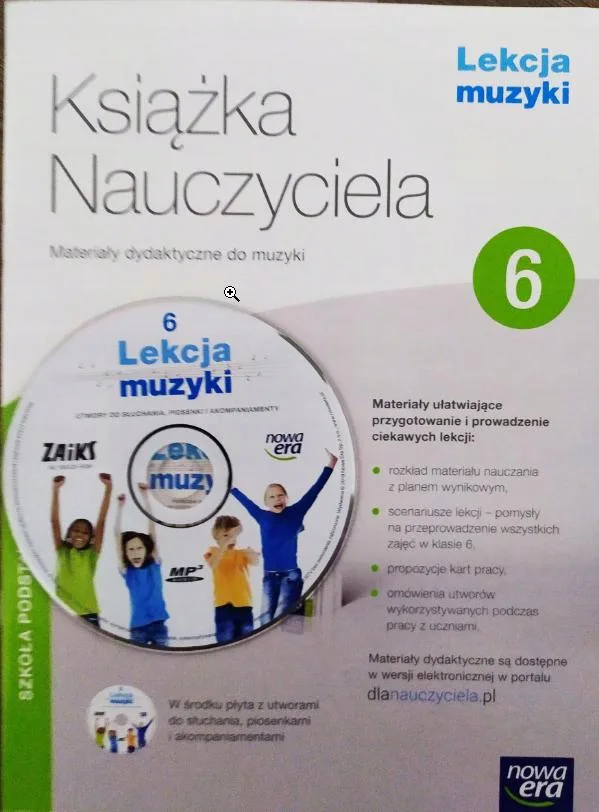 Okładka: LEKCJA MUZYKI klasa 6 ksiązka nauczyciela 2019 cd